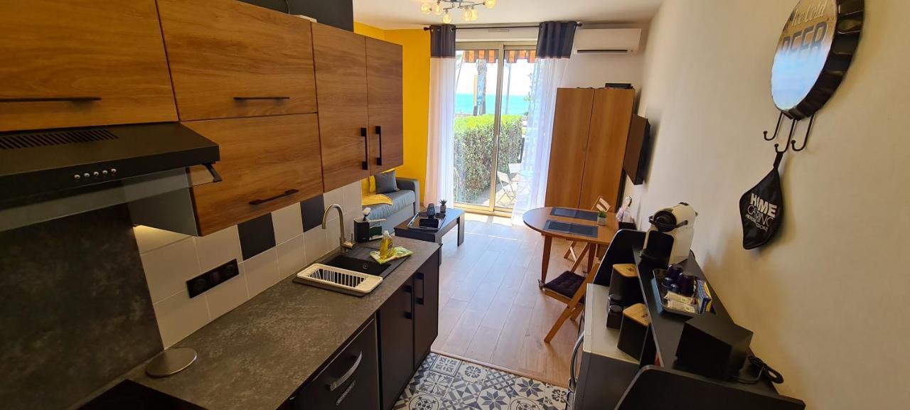 Studio De La Plage - Mer, Terrasse Et Garage Cagnes-sur-Mer Ngoại thất bức ảnh
